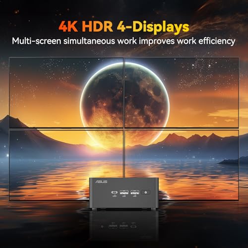 Image of ASUS NUC 14 Pro AI Mini PC, Ultra 7 155H (16C /22T, Up to 4.8GHz) Mini Desktop, 32GB DDR5 RAM, 1TB PCIe 4 SSD, Intel Arc GPU, Type C 3.2, 8K, HDR, WiFi 6E