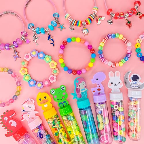 leitait 24 Pack Bracelet Wands,Charm Bracelet Jewelry Making Kit,Arts Crafts for Kids,Unicorn Party Favors Supplies,Goodie Bags Stuffers,Classroom Prizes,Birthday Gifts for Girls Ages 4-8 Years Old - Image 3