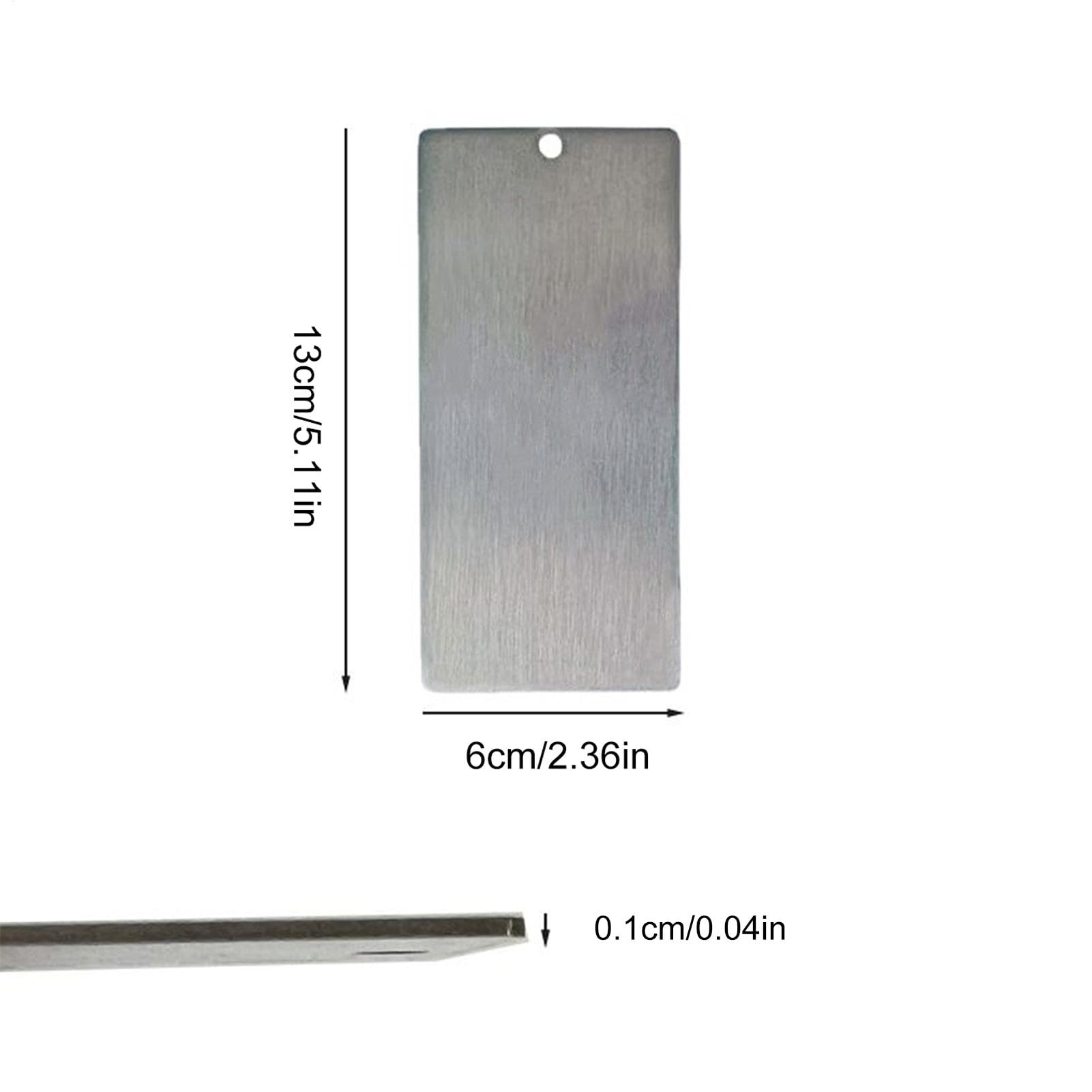 Ski Wax Scraper, Stainless Steel Snowboard Waxing Tools, 5.12x2.36x0.04in Portable Maintenance Kit for Smoothing And Tuning, Winter Sports Accessories