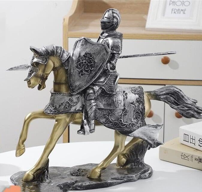Amazon.co.jp: MOMOAO 騎士 装飾品 大きい 樹脂 工芸品 オブジェ