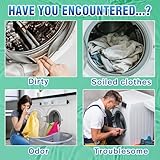 Washing Machine Cleaner, 24 Pack Washing Machine Tablets for HE Top Load & Front Loader Washer, Washing Machine Cleaner Deep Clean Descaler Removes Odor and Grime Inside Drum and Laundry Tub Seal - Image 2