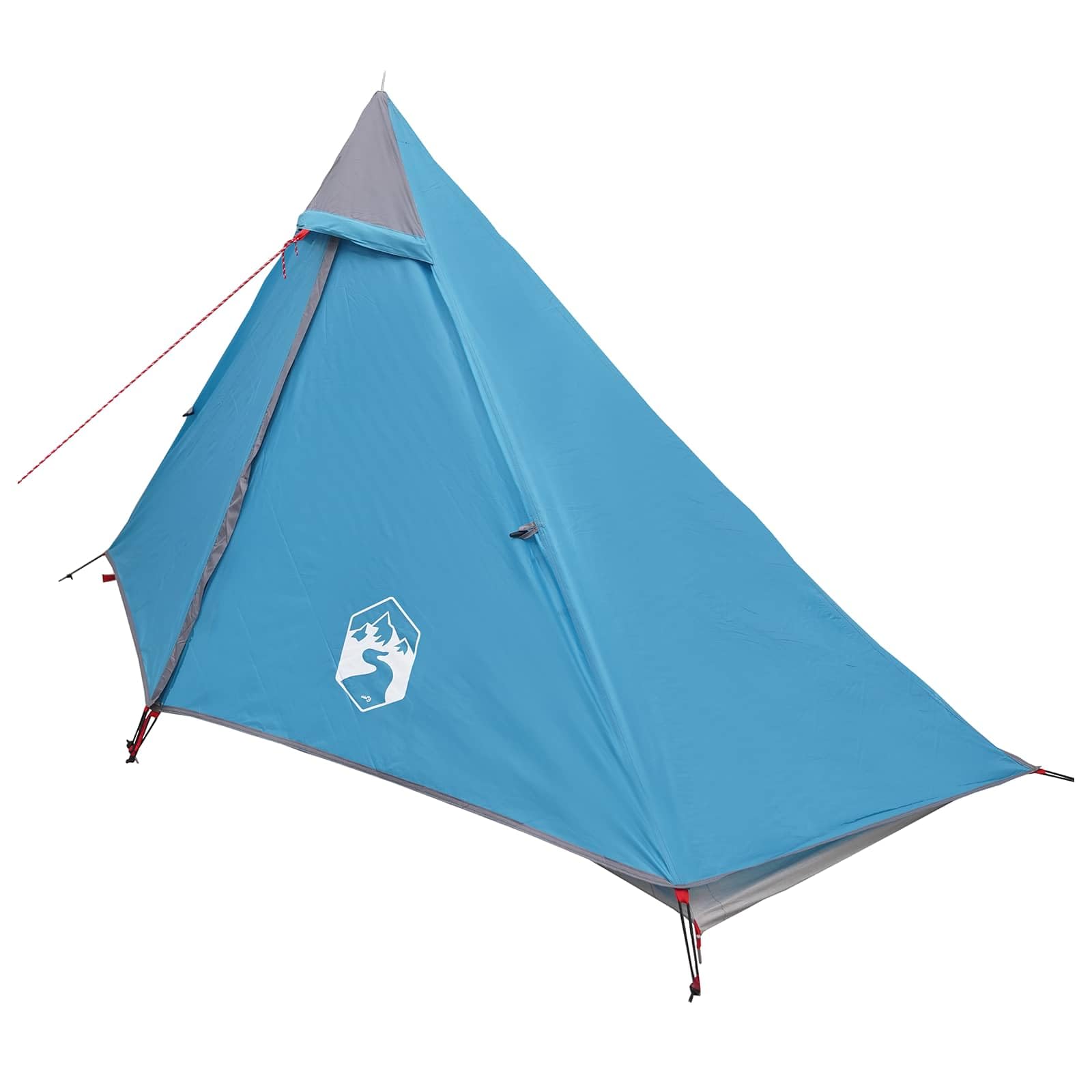 Tienda de trekking azul 222 x 85 x 125 cm de poliéster 185T con revestimiento de poliuretano, tienda de campaña ligera, impermeable y resistente al viento, con mosquitera, ideal para exteriores