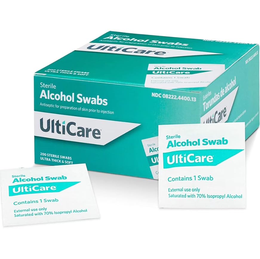 UltiCare Sterile Alcohol Swabs - 100 ct, Pack of 4