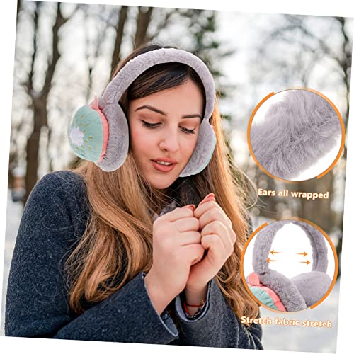 2pcs Comfortable Plush Ear Muffs for Winter Warmth Adorable Outdoor Ear Warmers for Boy Girl Adults for Ice Skating Sledding Skiing Activities3