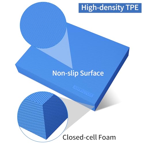 Balance Pad 15.8 * 13.2 * 2 inch,Large Balance Pad for Physical Therapy,Foam Balance Board for Rehabilitation Stability Workout Knee and Ankle Exercise Strength Training - Image 5