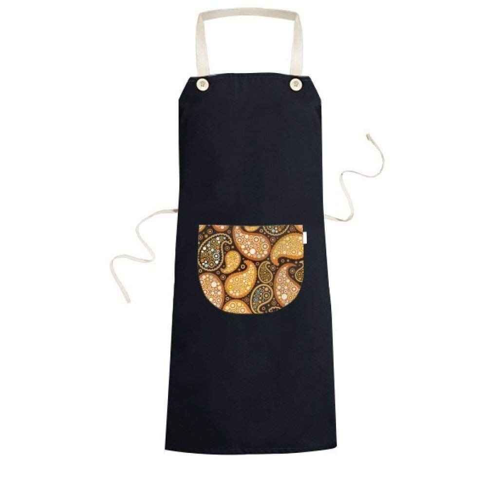 Tablier de cuisine illustration rétro haut de gamme imprimé cachemire