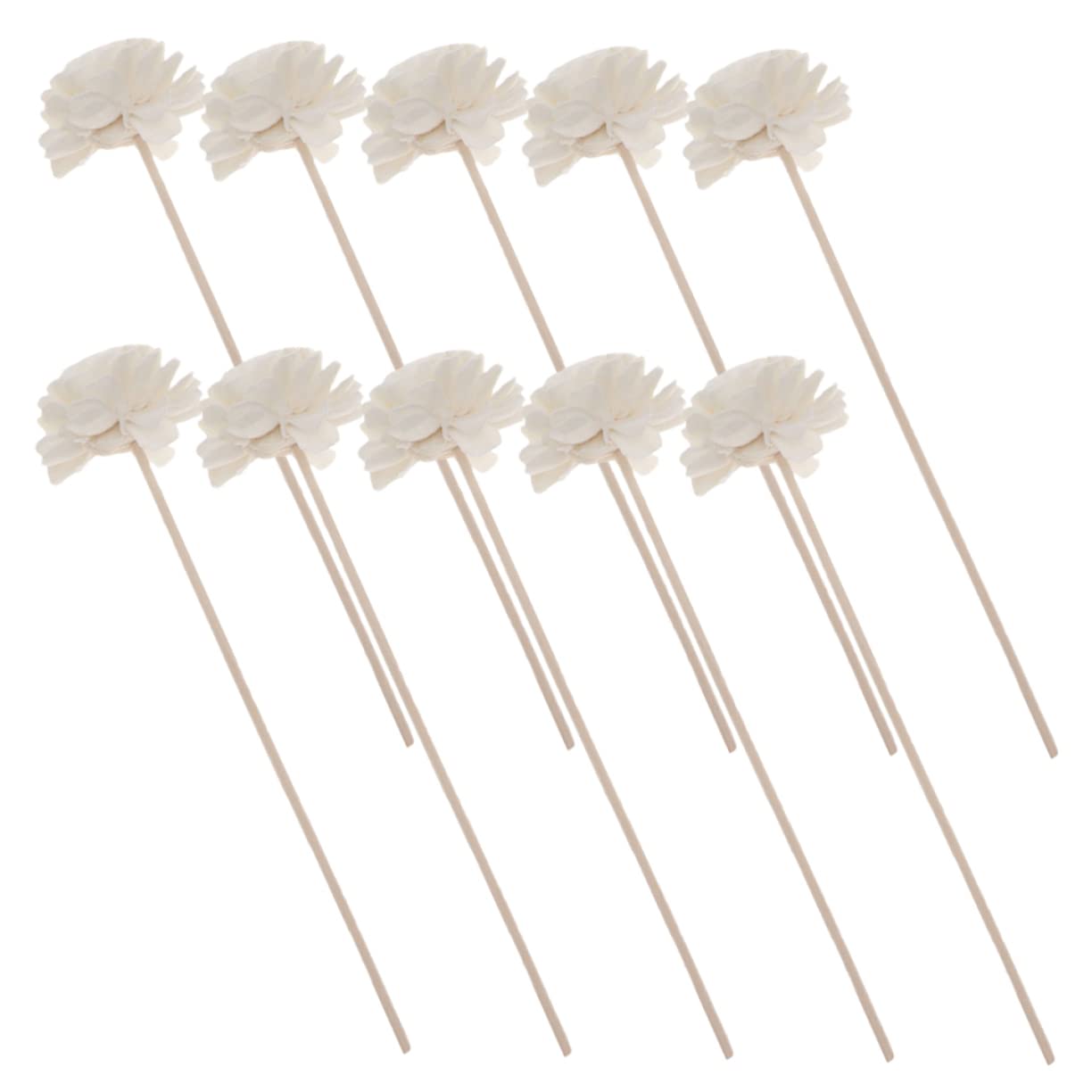 ABOOFAN 50 Stück Blumen der Aromatherapie Öl-Diffusor-Sticks Raumdiffusor duftstäbchen büroartikel Decor ätherisches Öl Blumen-Diffusor-Sticks Aromatherapie-Diffusor Rattan Schilf