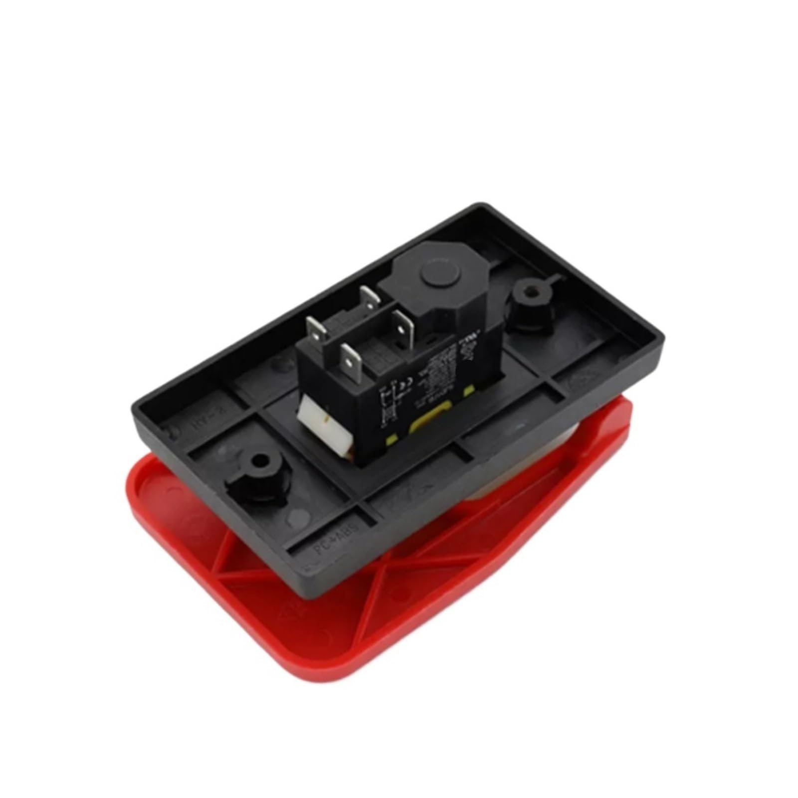Interruptor pulsador de parada de emergencia con tapa roja de encendido y apagado, 16 A, protección contra apagado/subtensión, interruptor de arranque electromagnético