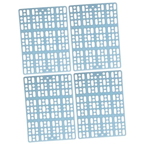 Generic 4個 うさぎケージマット ? 穴アリ設計で清潔保持、カット可能 ペット用メッシュフットパッド