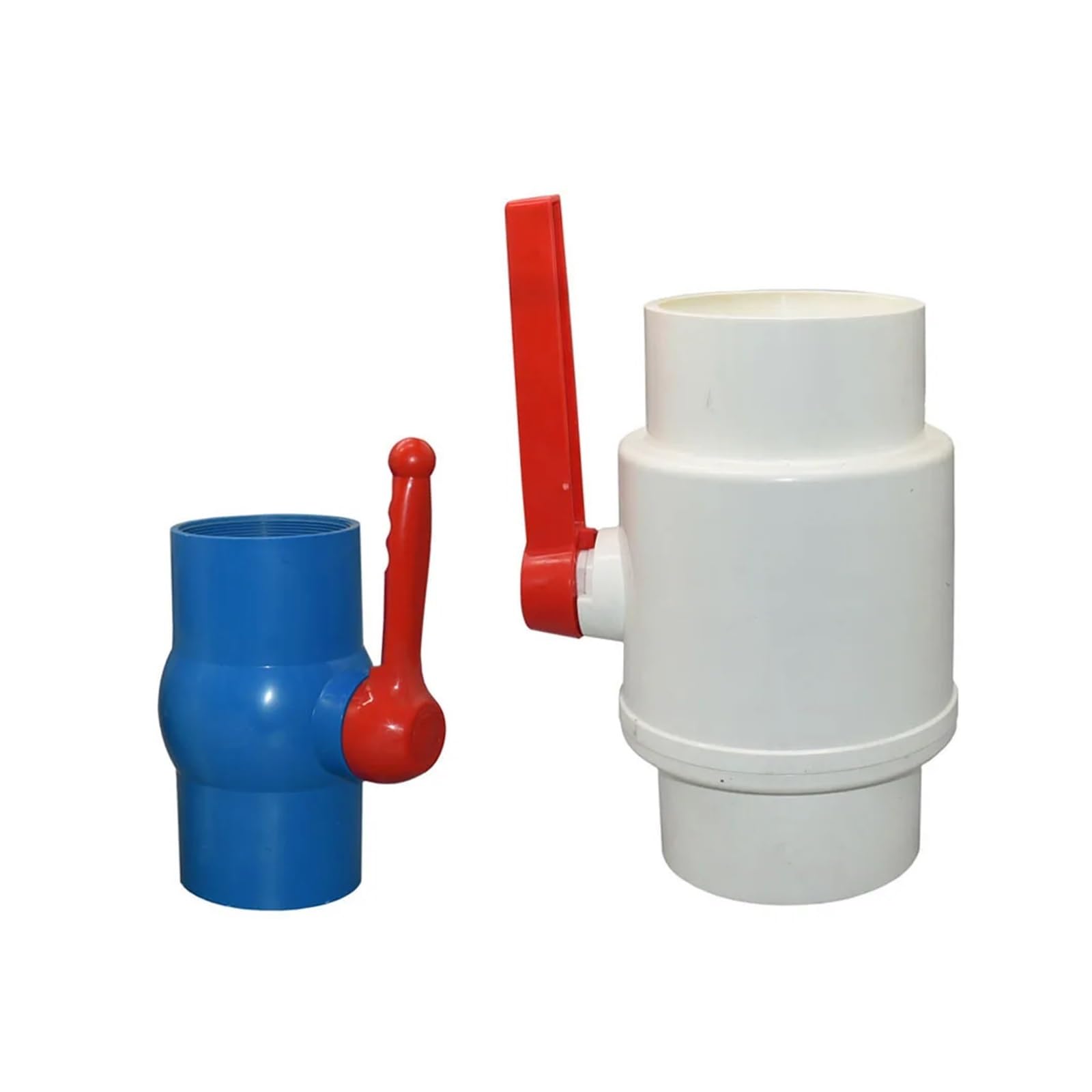 Válvula de bola de PVC con rosca y conector de 20 a 90 mm for riego de jardín, interruptor DN15/20/25/32/40/50/65/80(Socket,90mm)