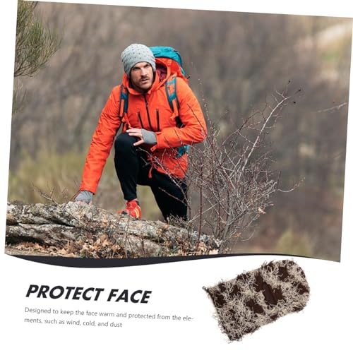 FRCOLOR Mascarilla de Lana Felpuda para Esquiar para Hombres y Mujeres, Cubierta Facial Completa Antiviento, Protector de Cuello para Actividades al Aire Libre en Frío, Diseño Camuflado Suave y Transpirable miniatura 4