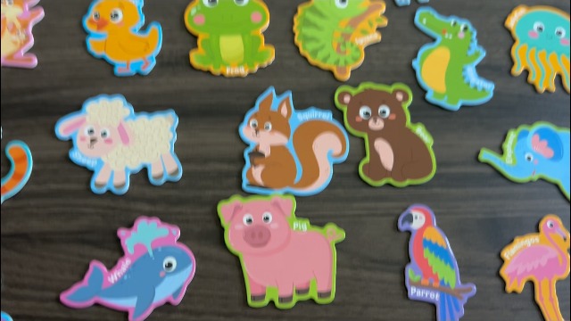 Imanes decorativos para refrigerador 43 piezas animales granja miniatura 7