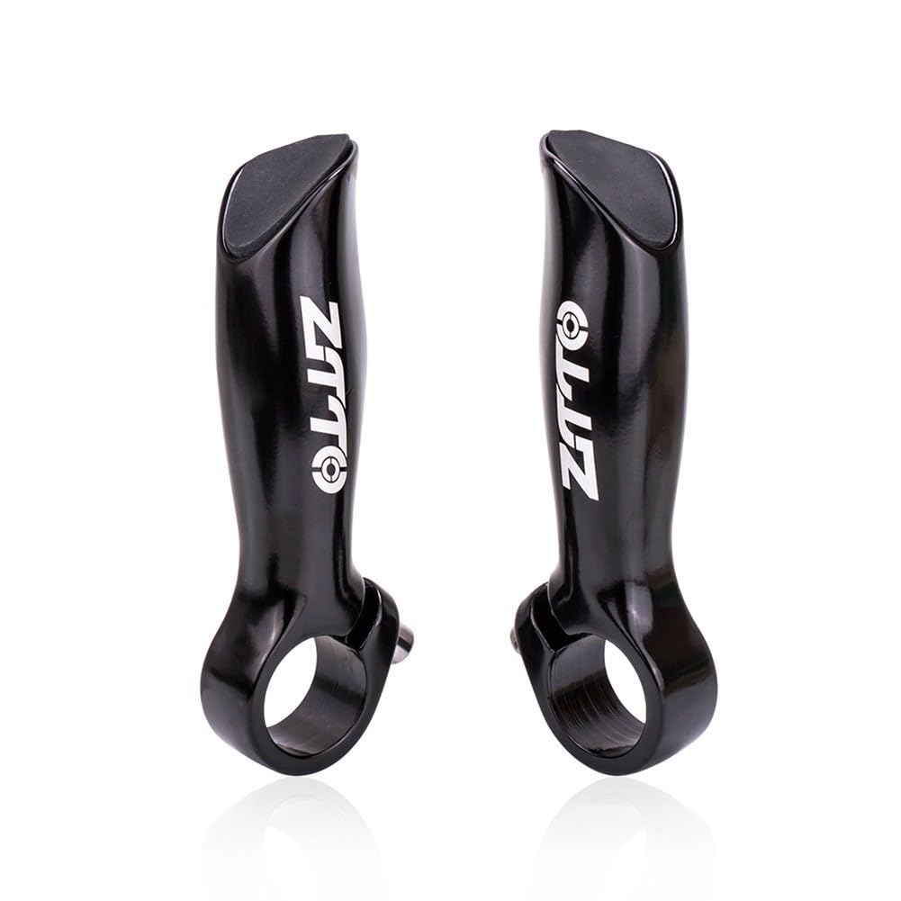 Extremos de manillar de bicicleta de montaña de aleación de aluminio, empuñaduras ergonómicas para bicicletas de 22,2 mm para reducir la fatiga de conducción, 1 par, color plateado