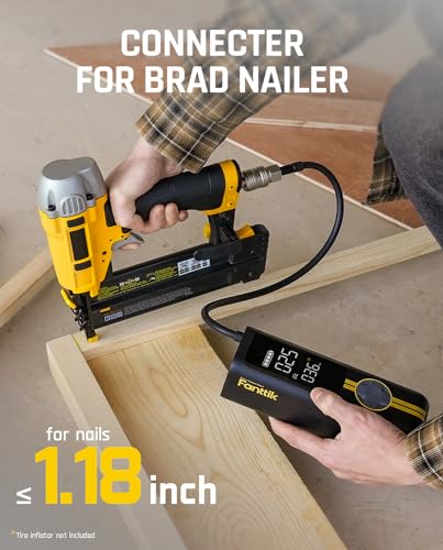 Fanttik X8 APEX Connecter for Brad Nailer, 1/4 Inch Female Industrial Air Coupler with VG8 Thread, 300 PSI Max Pressure, 842℉ Heat Resistant Quick Connector Air Coupler