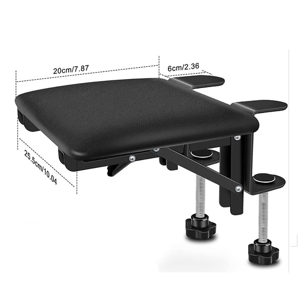 NEWFUN PoggiaGomito da Scrivania, Estensore da Scrivania con Bracciolo, Braccio Ergonomico da Scrivania per Computer, Poggiapolsi Pieghevole a 90° da Scrivania