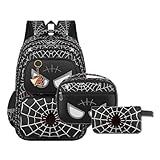 ACEIOT Backpack for boys, Mochilas Escolares Para Niños, Boys Backpack with Lunch Box, Kindergarten Backpack for Boy (Black)