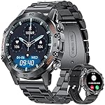 LIGE Military Smart Watch, 1.39'' HD Tactical Smart Watch for Men with Bluetooth Call/Notification, Sport Watch with 21 Sport Modes, IP68 Waterproof Smartwatch for iOS Android, Black