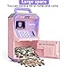 Tlsmyjlwj Piggy Bank for Kids, ATM Coin Bank Toys Gifts, Electronic Piggy Banks Money Safe for Kids Toys Ages 3 4 5 6 7 8 9 10 11 12 Year Old Girls Birthday Gifts, Pinkish Purple