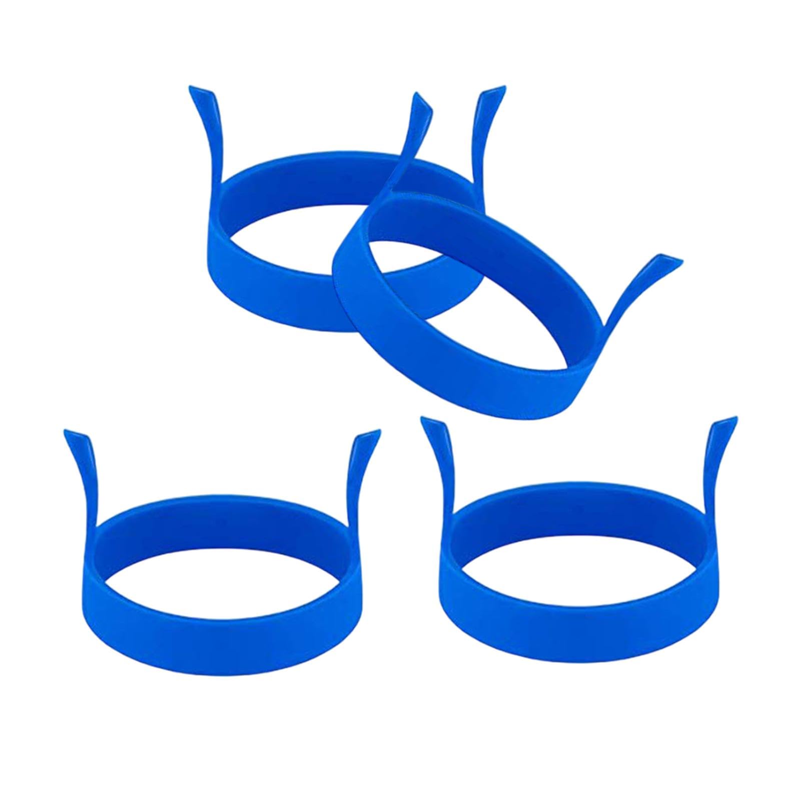 Anelli per uova in silicone, 4 rotondi per uova, in silicone per piastra | strumento da cucina per pancake, muffin, colazione, , per cottura uova