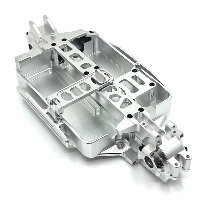 Metalowa rama Wavebox przednia i tylna dla modelu MJX 1/16 16207 16208 16209 16210 H16 M162 RC części samochodowe(srebrne)