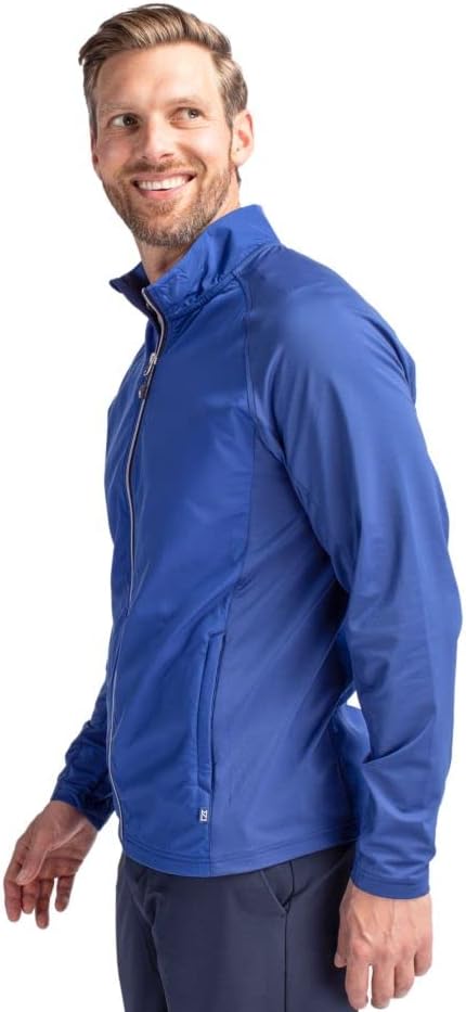 Cutter & Buck mens Cutter & Buck Adapt Eco Knit Hybrid Recycled Mens Full Zip Jacket - Image 6