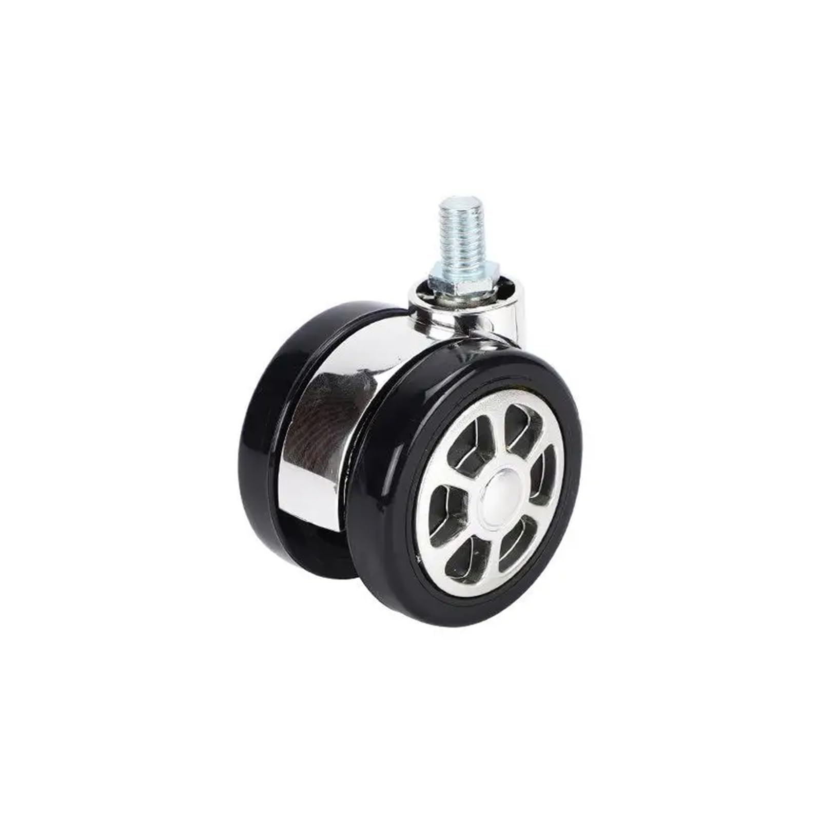 MXXDMOPD 5 Pieces/lot 2.5-inch Silent Elastic retaining Ring Nylon Office Computer Swivel Chair Wheel/Furniture Caster(M6x15mm)