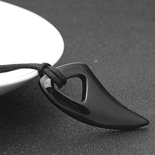 Collier titane acier hommes anti-noircissement avec écrin - 4