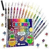 Smarkers - Washable Patented Gourmet Scented Markers, Assorted Colors, Standard Point Felt Tip, 16 Count