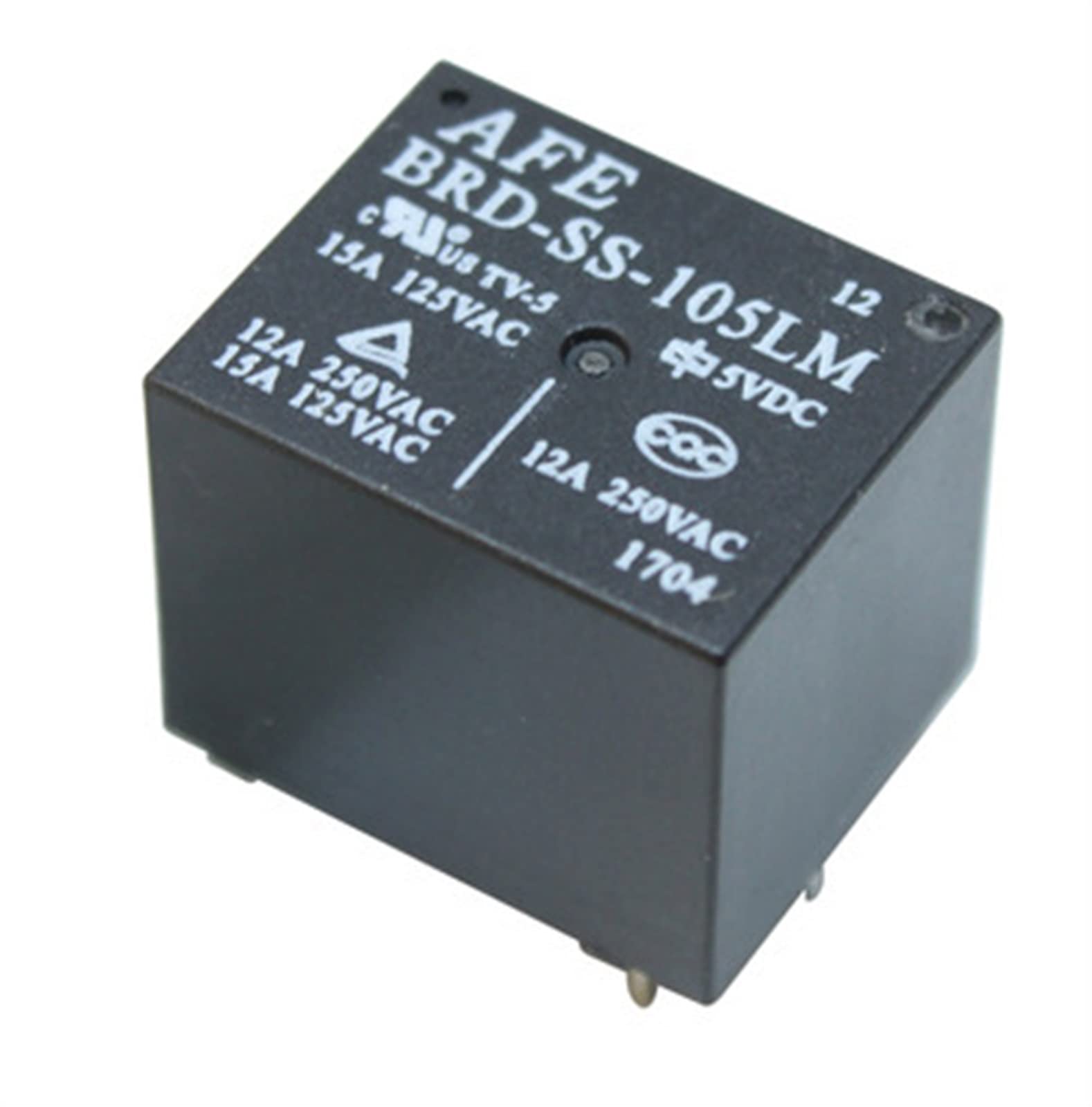 AQHYEBNSR Original New Relay 10pcs/lot BRD-SS-105LM 5VDC BRD-SS-112LM 12VDC BRD-SS-124LM 24VDC BRD SS 124LM 4PIN 12A 5V 12V 24V