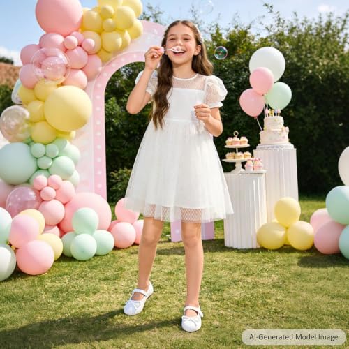 Image of Felix & Flora Toddler Flower Girl Dress Shoes - Girl Ballet Flats Party School Shoes Wedding
