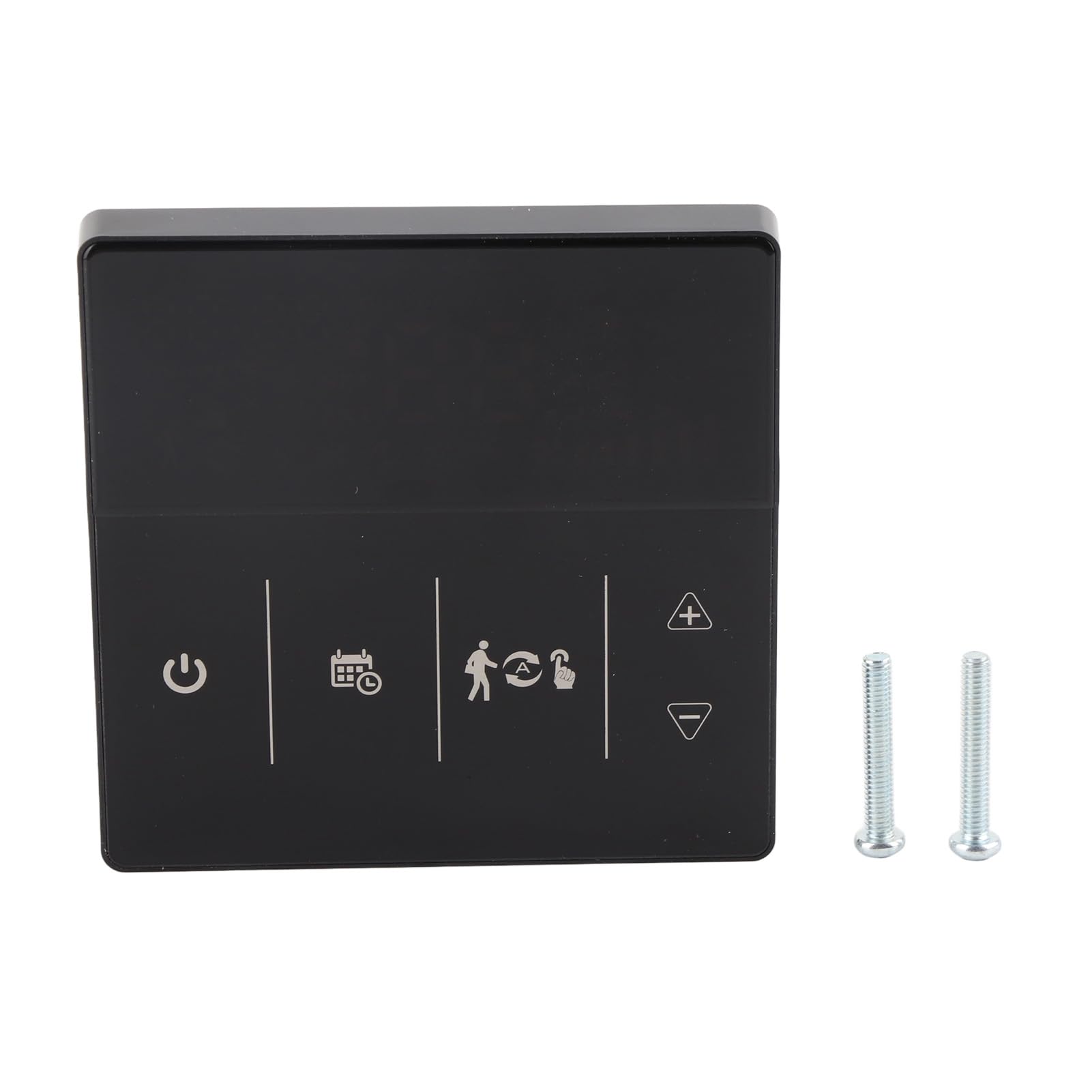 SIXRUN Termostato Inteligente, Controlador de Temperatura de Pantalla Táctil ABS, Control de Voz y Aplicación, Precisión de ±0,5 ℃, Rango de 41 a 158 ℉, Programable para Usuarios de Calderas (Black)