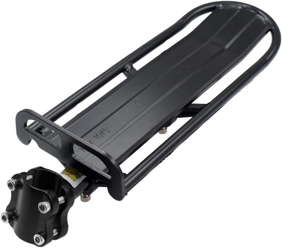 QUEENBAR Leikance Bicycle Rear Shelf,Bicycle Seatpost Mount Rear Cargo Pannier Rack for Mountain Fat Bike Luggage Carrier