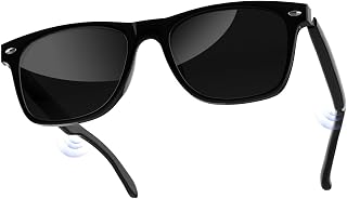 Bluetooth Audio Smart Glasses for Women Men,Polarized Bluetooth Sunglasses with Open Ear Speaker,Voice Control, Hands-Free Calls & Built-in Microphone for iPhone Android Music/Work
