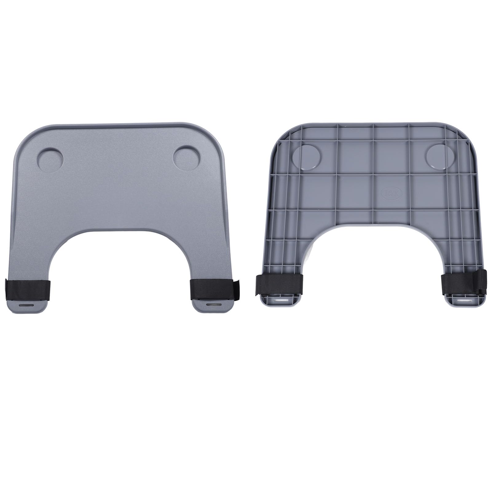 ZJchao Wheelchair Dining Table Board, Bandeja para Sillas de Ruedas, Accesorios para Sillas de Ruedas Bandeja la Caminantes Table la Vuelta Extraíble Libros Comer Lectura Descansando (Grey)