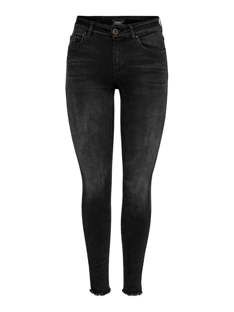 ONLY Damen Jeans Only Female Skinny Jeans Onlblush Mittlere Taille Skinny Fit Knöchellang Jeans