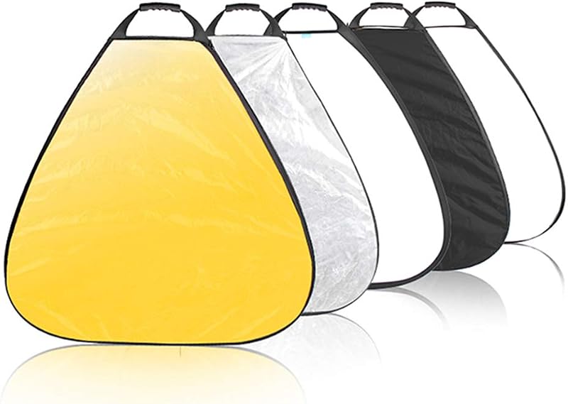 Selens Reflector triangular 5 en 1 (32 pulgadas) con mango para fotografía, estudio fotográfico, iluminación exterior | Iluminación exterior para estudio fotográfico