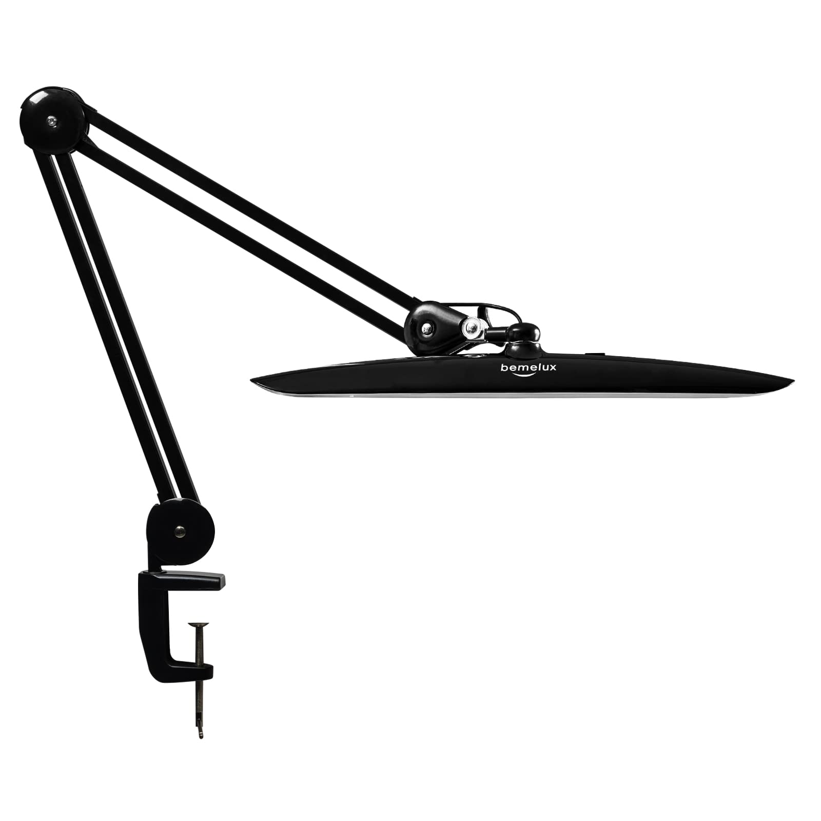 Lampada da Scrivania Morsetto, Lampada da Tavolo Dimmerabile per la Lettura di Architetto da Ufficio, LED Luminosi 117PCS, Lampada da Studio con Braccio Girevole in Metallo da 2200 lumen
