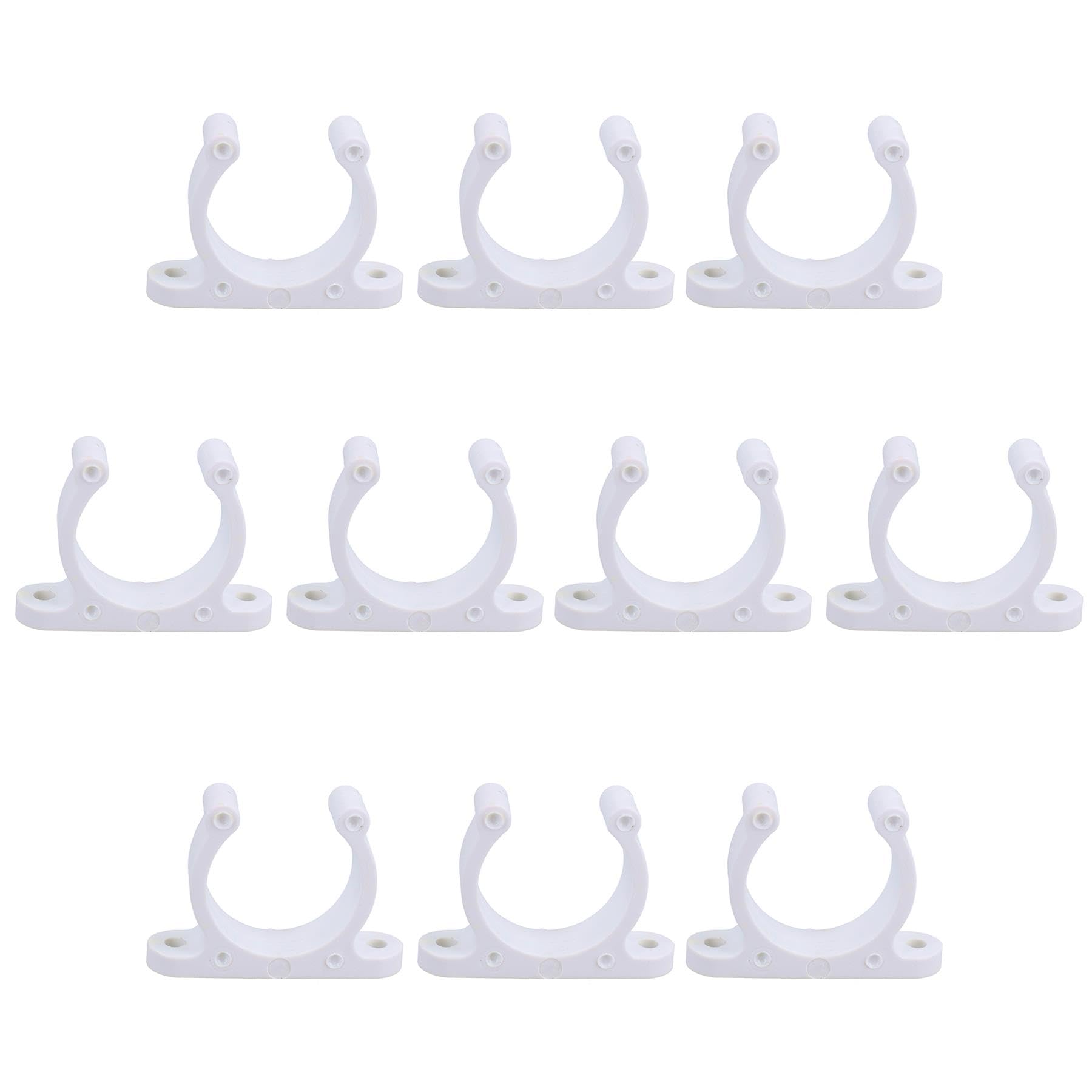 AB Tools 10 Pack 30mm Polyamide Tube Storage Clip Paddle Boat Hook Pole Tool Plastimo