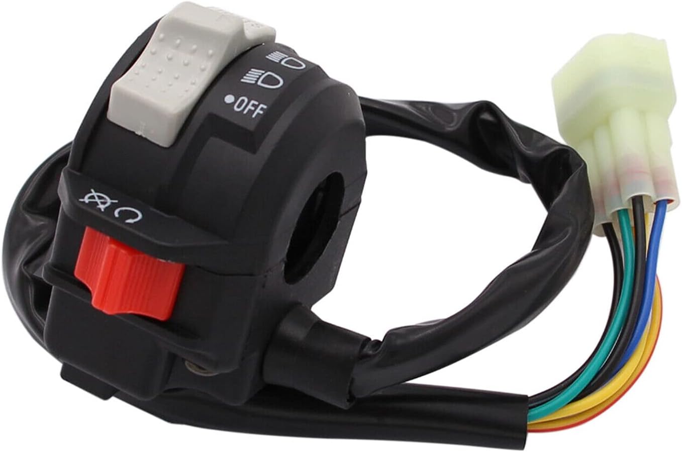 XIAOWEI Left Handlebar Switch Run Off Headlight for Yamaha ATV Banshee 350 YFZ350 2002-2006 5FK-83975-11-00 5FK-83975-00-00