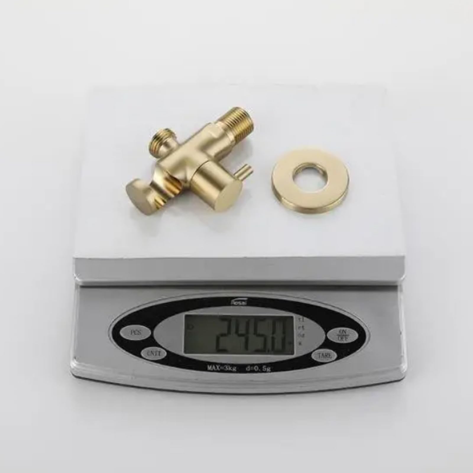 Set di pistola a spruzzo per bidet doccia, montaggio a parete, in acciaio inox, solo acqua fredda, include valvola angolare e tubi flessibili per bagno, facile installazione