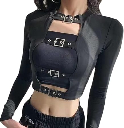 Amazon Co Jp ダンス衣装 ショート丈トップス カットソー ヘソ出し ダンス トップス レディース 女性 長袖 韓国 ヒップホップ ダンス イベント シンプル おしゃれ カジュアル かわいい かっこいい 可愛い セクシー 黒 ブラック L ファッション