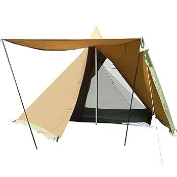 【soomloom】hapi4 インナーテント&ドアパネル付　ワンポールテント Amazon.co.jp: SoomloomテントHAPI 4P+inner tent 4.5mx4.3mx2