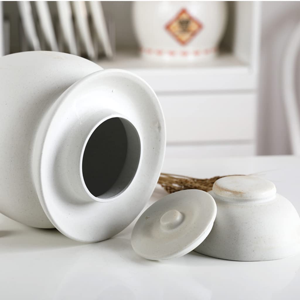 Barattolo per sottaceti Barattolo per sottaceti Tradizionale Barattolo per sottaceti Barattolo in Ceramica con Coperchio Grande Kit Tradizionale Pentola con Cop