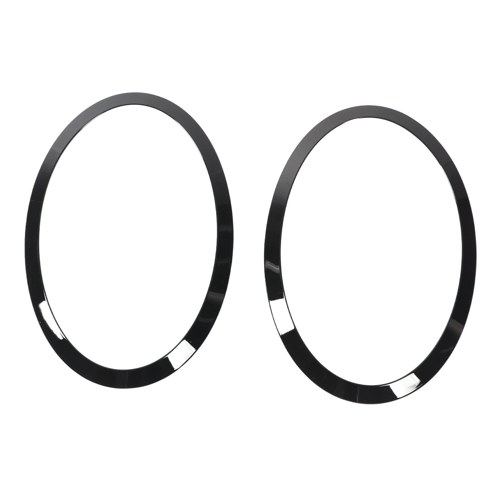 EVGATSAUTO Lunette de Feu Arrière de Phare, 4 Pièces de Remplacement de Garnitures de Contour de Phare Arrière de Phare Noir Brillant pour F55 F56 F57 One S JCW 2014+
