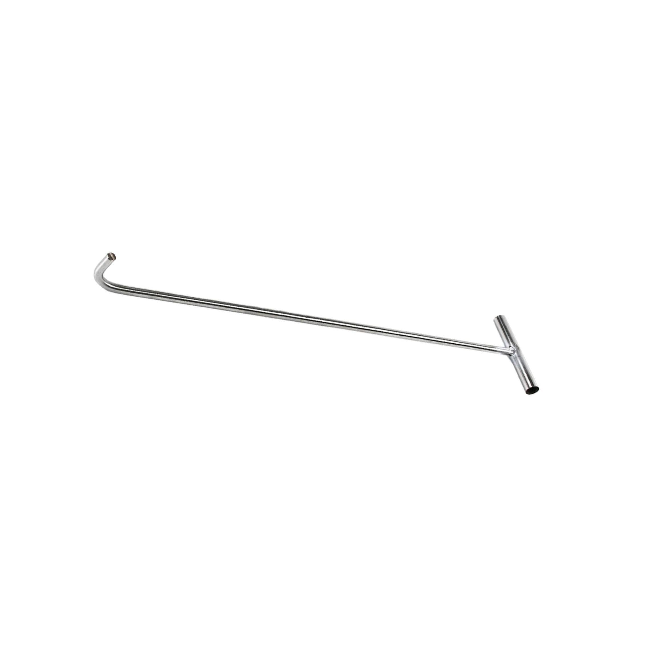 Twisaxc Silver T Shape Hook Lifting Tool Designed For Durability Engineered For Efficiently Lifting Covers Safely Ensuring Longevity And Robustness. Can Withstand Heavy Loads And Resist, 38Cm Blunt