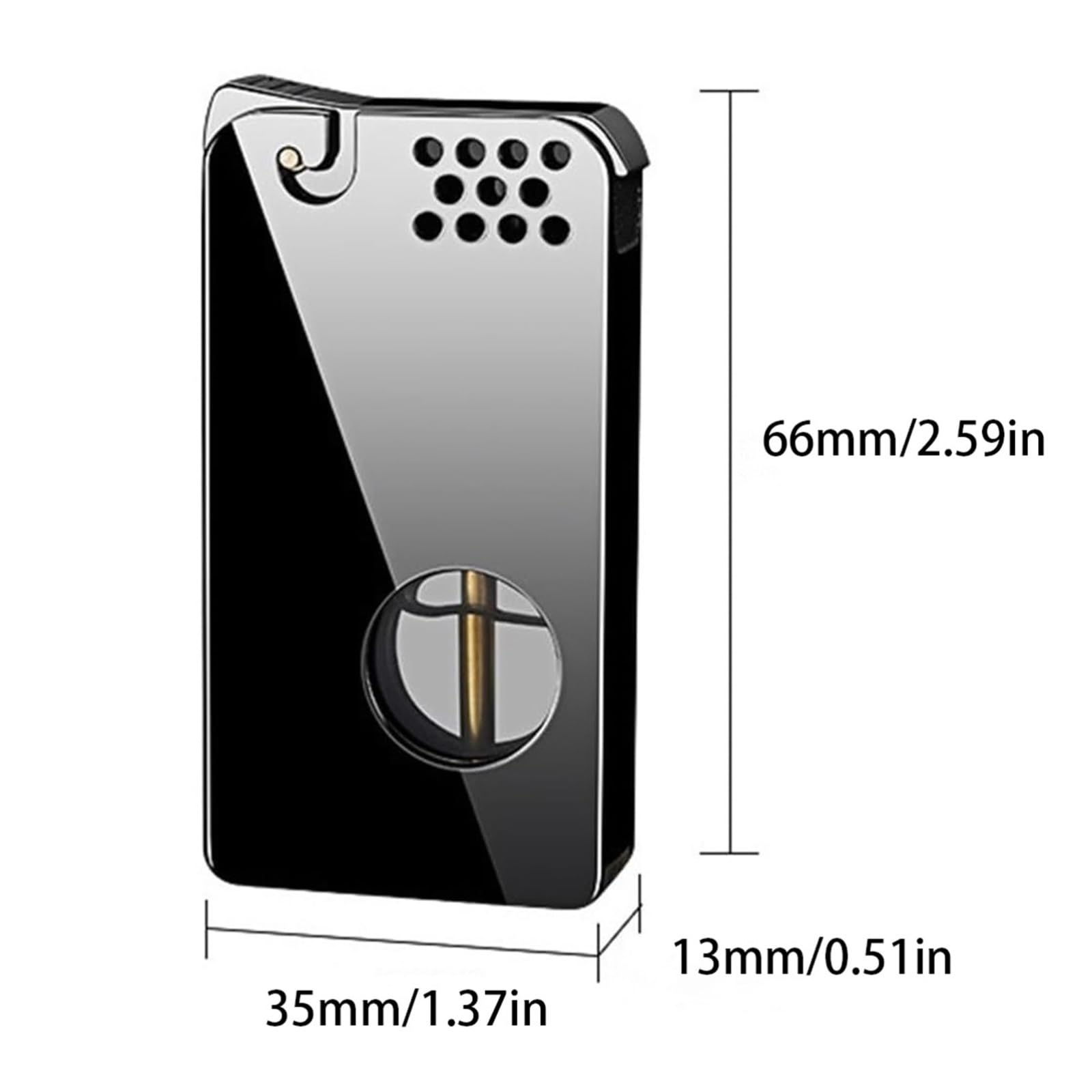 Briquet portable au kérosène coupe-vent, allumage à un bouton, réservoir de carburant transparent pour homme, design rétro avec fonction d'allumage automatique