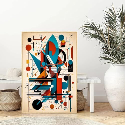 Affiches et impressions nordiques abstraites pour moderniser un mur de salon vide - 2