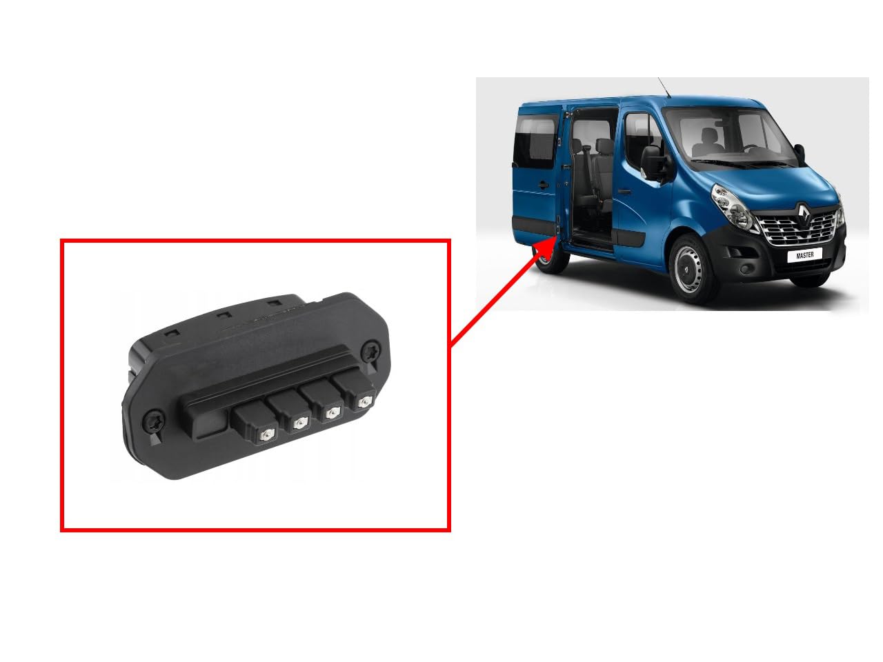 Contacteur de porte coulissante pour Renault Master 3 252160004R