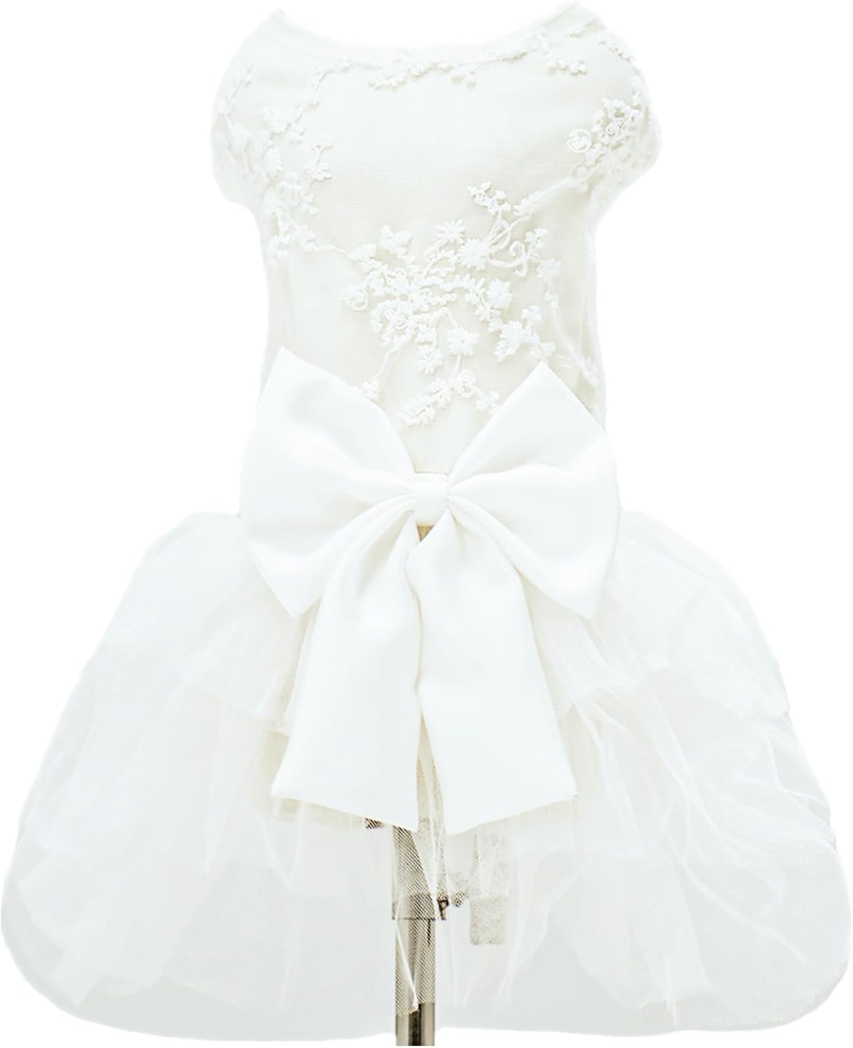 Vestido de Princesa con Encaje para Perra Pequeña, Talla XS