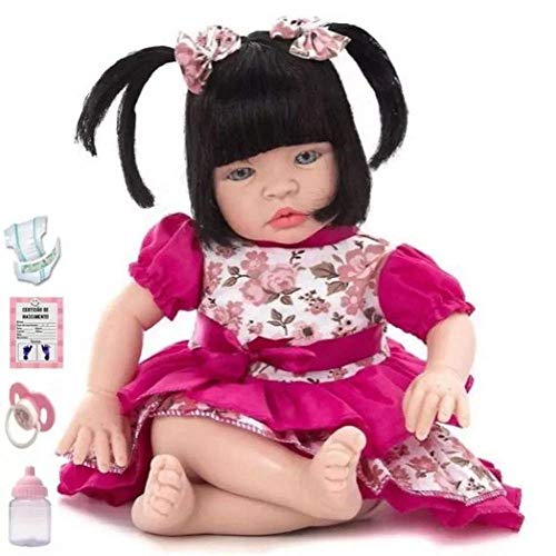 Bebê Reborn Kit Acessórios Boneca Morena